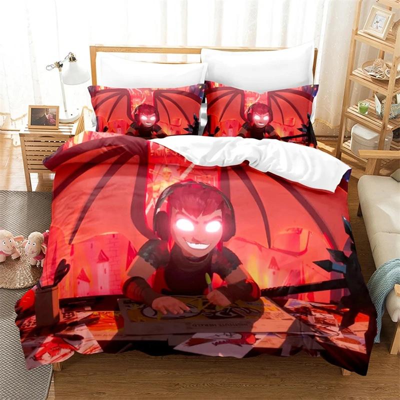 

3D Print The Nimona Bedding Set,Duvet Cover Comforter Bed Set Quilt Cover Pillowcase,King Queen Twin Size Boys Girls Adults 135x200cm 2pcs