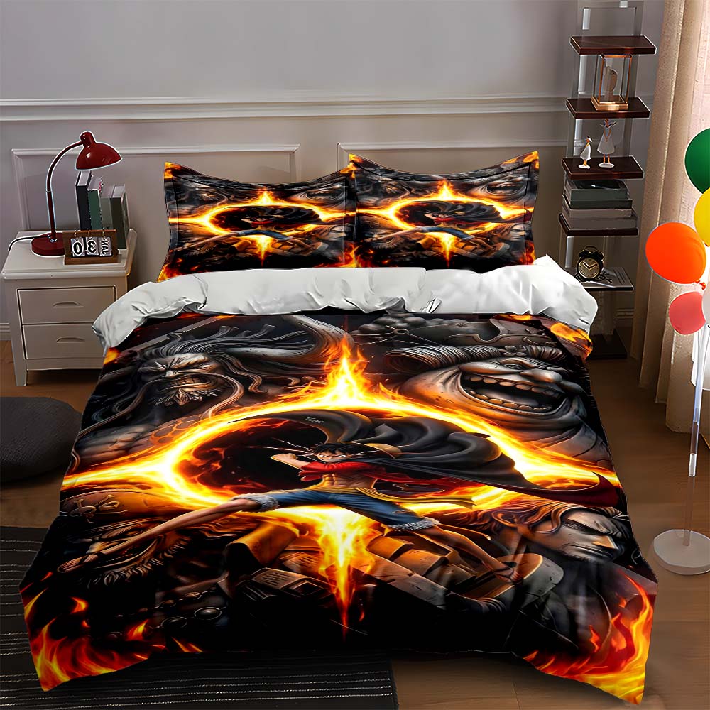 

Fiery figures and faces. Bedding sets Duvet cover sets Duvet covers Pillowcases(1 * Duvet Cover 2 * Pillowcases, without duvet insert) 135x200cm