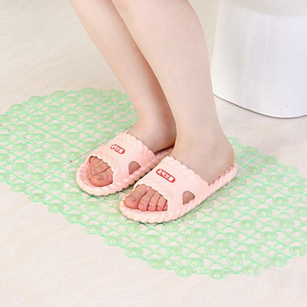 Oval Transparent Pad Massage Sucker PVC Non-slip Rug Anti-slip Mat Bath Mat Floor Mat
