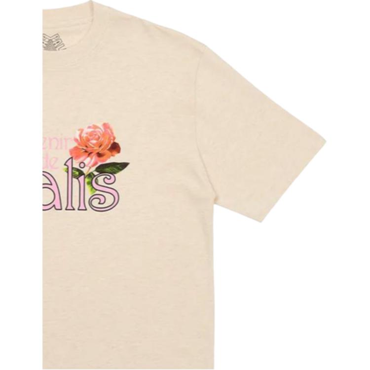 Palace Alfresco T-Shirt Oatmeal Marl Unisex Tops Cream P24TS213