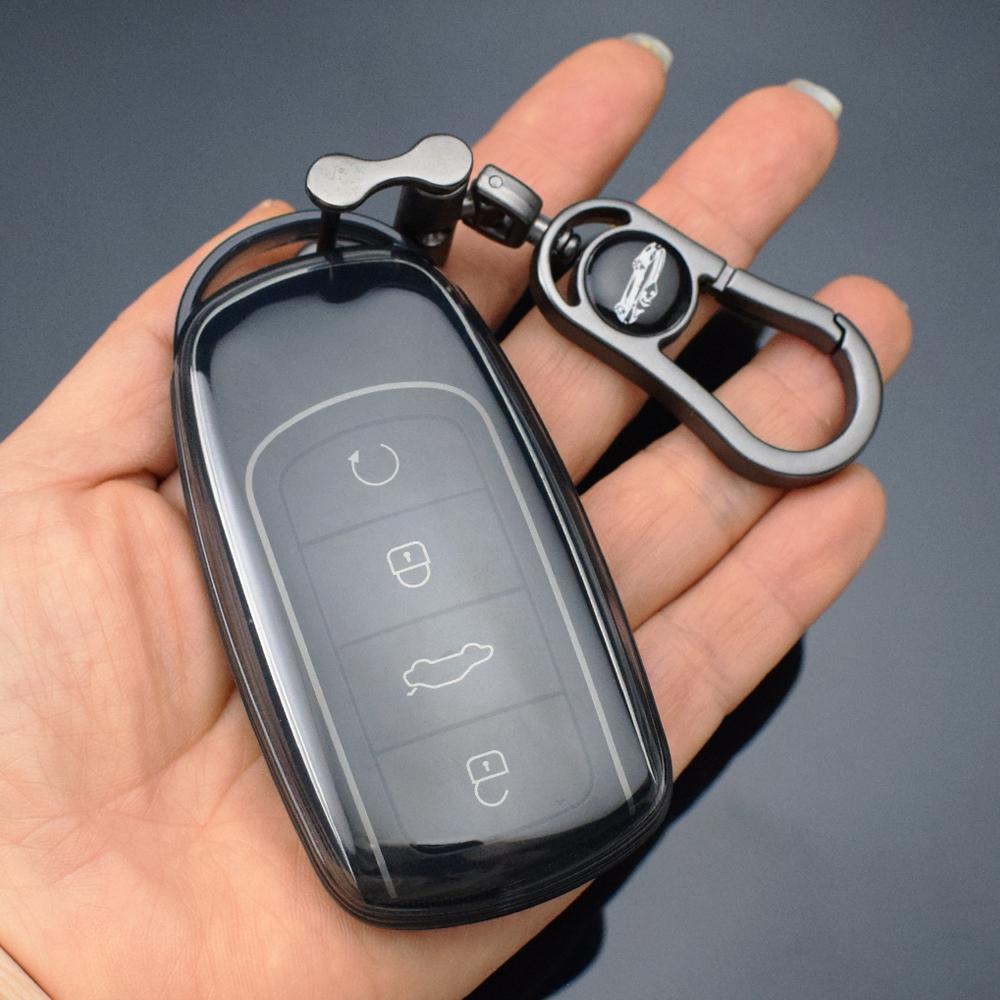 Transparent Car Key Case Cover For Chery Tiggo 8 Pro Tiggo 8Plus New 5 Plus 7Pro Chery Tiggo 7 Pro Max Omoda C5 Protector Fob