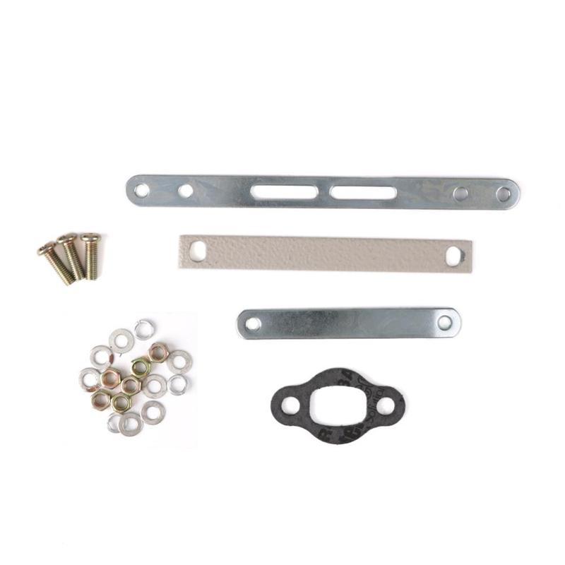 DIY Chain Tensioner Fit 80cc Engine Motor Cylinder Piston 40mm 2 In1 Racing Reed Valve Muffler Pipe For Engine Motorized Bike