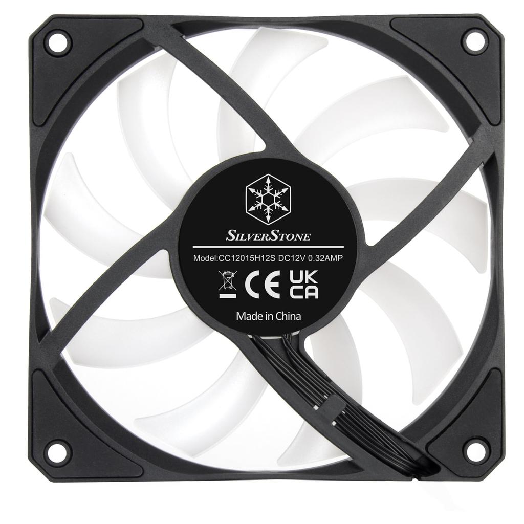 Silver Stone PWM function ARGB lighting function High performance 120mm slim fan + SST-AS120B-ARGB