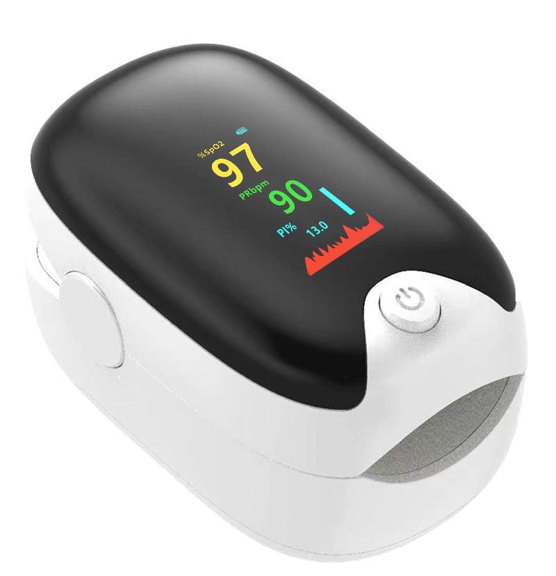 

English AD901 Finger Pulse Oximeter: Blood Oxygen & Heart Rate Monitor белый