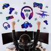 Gaming Wall Decals Glow In The Dark Game Wall Stickers Boy Gamer Video Game Controller Wall Decor for Boys Room Kids Bedroom Home Playroom Decoration