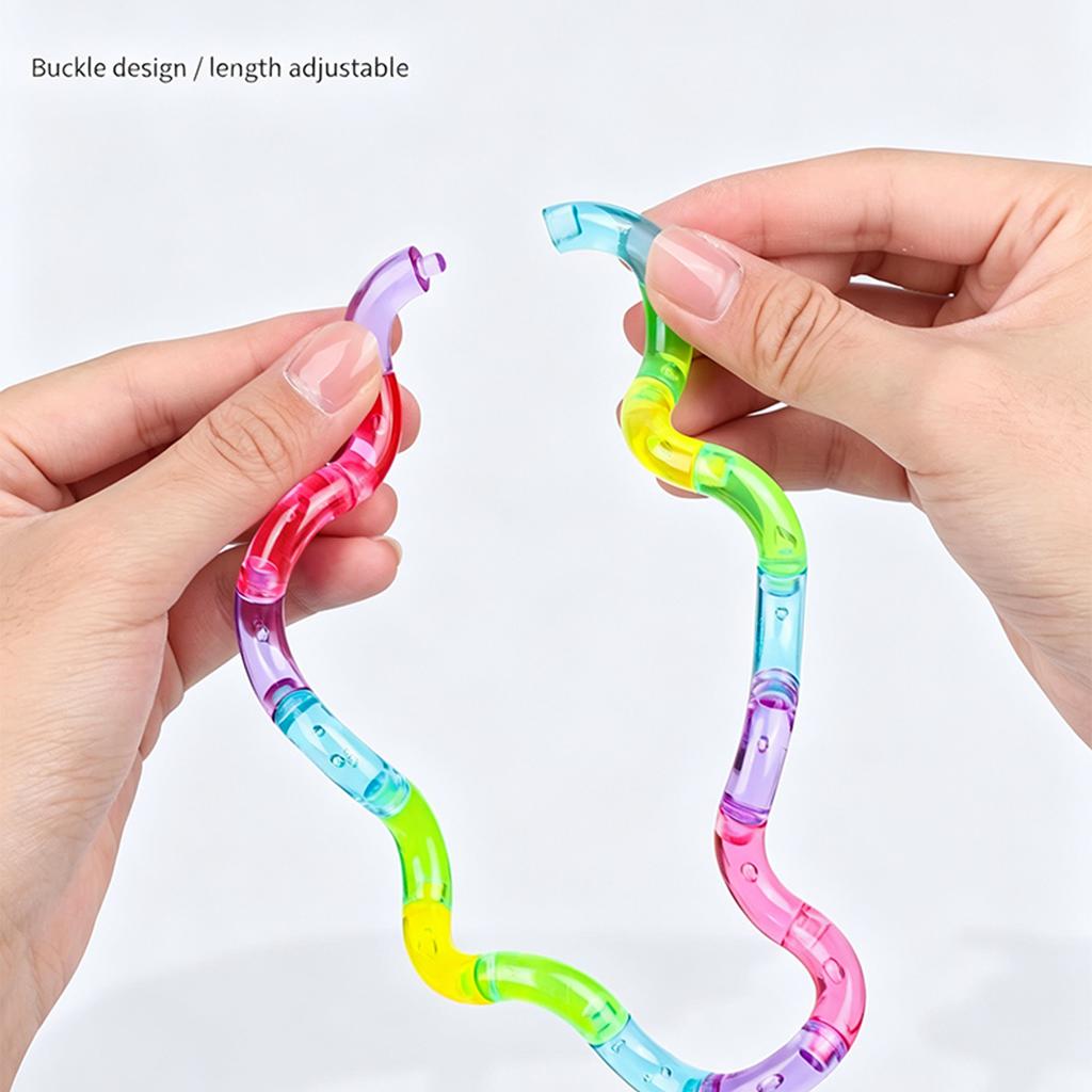 Giocattolo colorato Fidget Twist per le dita Sollievo dall'ansia Giocattolo sensoriale Portatile Antistress Tendenza Regalo Allenamento della concentrazione Per bambini Adulti