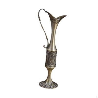 Artistic Flower Vase As Desktop Decor, Plant Holder with Vintage Design for Office Space