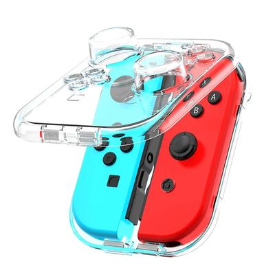 ABWR-NEW Mini Version PC Transparent Storage Box For Nintendo Switch Joy-Con No-Wristband Version Joycon Storage Box Easy Instal
