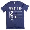 WHAT THE F Funny Musical Note T-shirt Musician Music Piano Shirt Birthday Gift