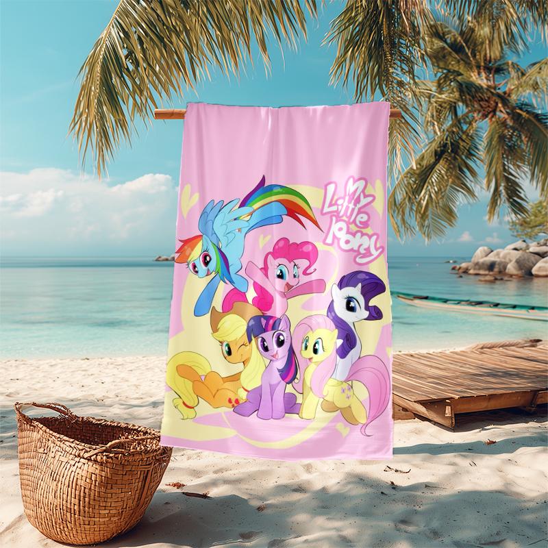 1Pc Purple Unicorn Dreams Beach Towel Microfiber Beach Towel Thin Absorbent For Beach Swimming Yoga Bath Sports 0917124
