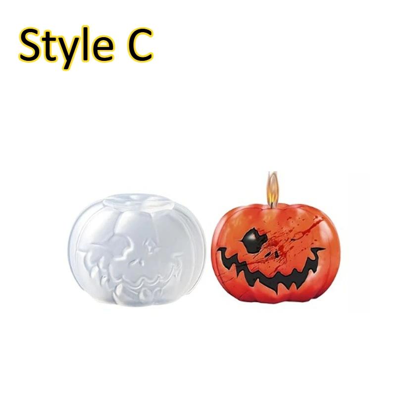 

1-5 шт. 3D силиконовая форма для свечей в виде тыквы, сделай сам, форма для изготовления мыла из смолы и гипса на Хэллоуин, формы для рукоделия ручной работы для украшения дома