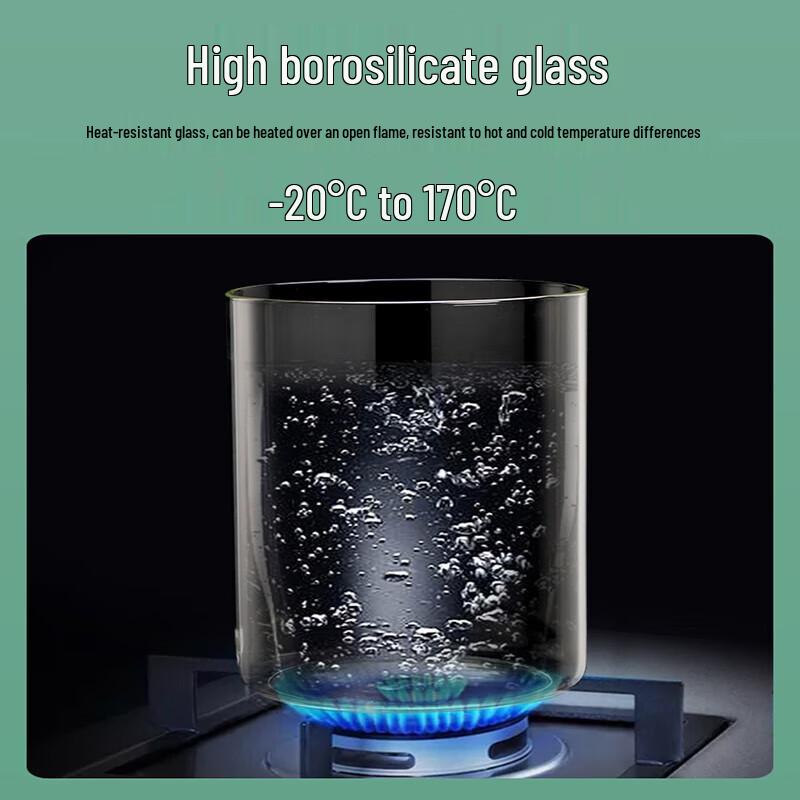 Heat-Resistant Glass Beverage Dispenser with Spigot