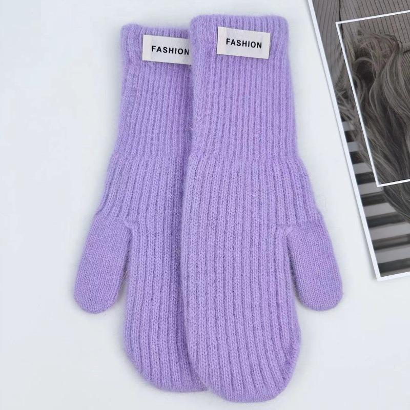 Women's Winter Warm Gloves Outdoor Antifreeze Protective Gloves for Young Girls