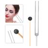 128HZ Aluminum Alloy Tuning Fork Wood Hammer Sound Healing Therapy Tool Set