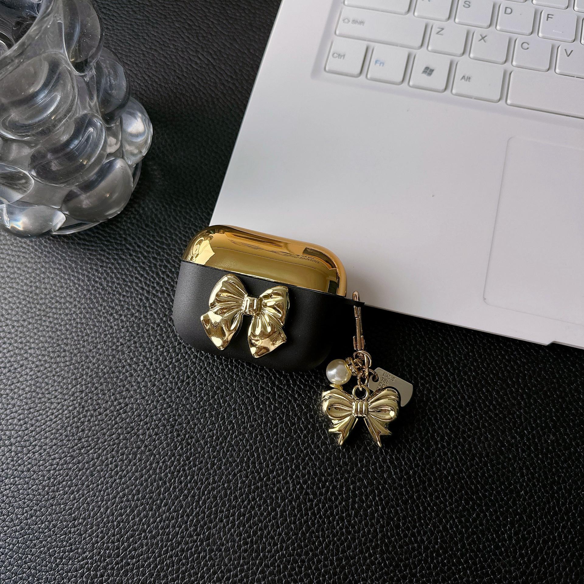 

Гальванизированный галстук-бабочка Мягкий чехол для AirPods 1 2 3rd Новые Bluetooth-наушники для AirPods Pro Зарядная коробка Сумка Airpods1/2 generation