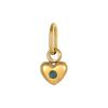 CARLIDANA Vintage Charm Women's Titanium Steel Heart-shaped Pendant Gold Plated Rhinestones 12 Birthstone Charms DIY Jewelry