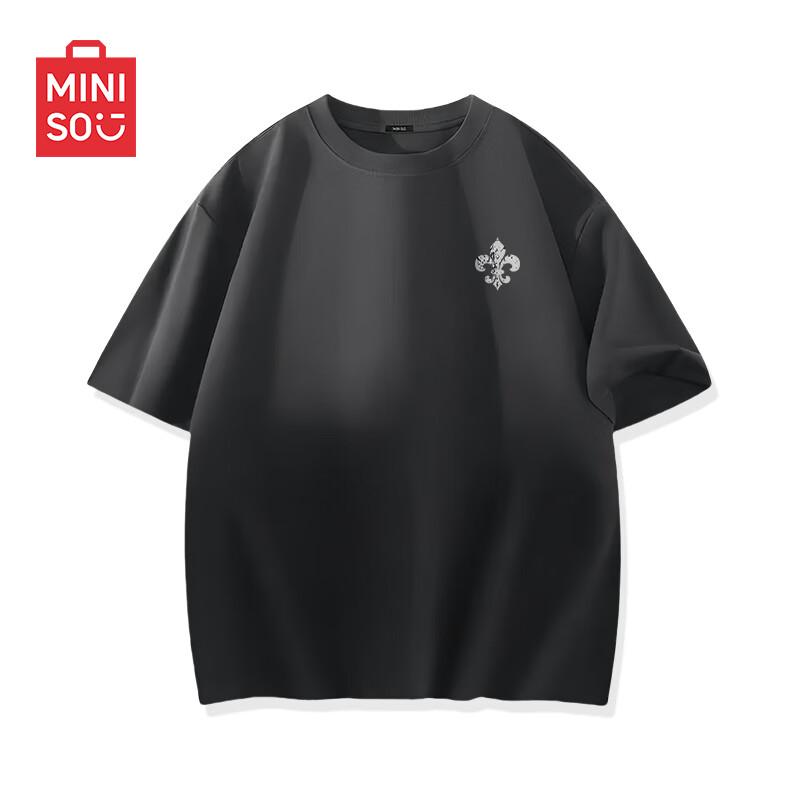 MINISO Мужская футболка с готическим принтом, короткий рукав 3XL