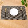 Simple and environmentally friendly Teslin PVC thermal insulation mat Western dining mat Easy to wash quick-drying non-slip hotel restaurant mat