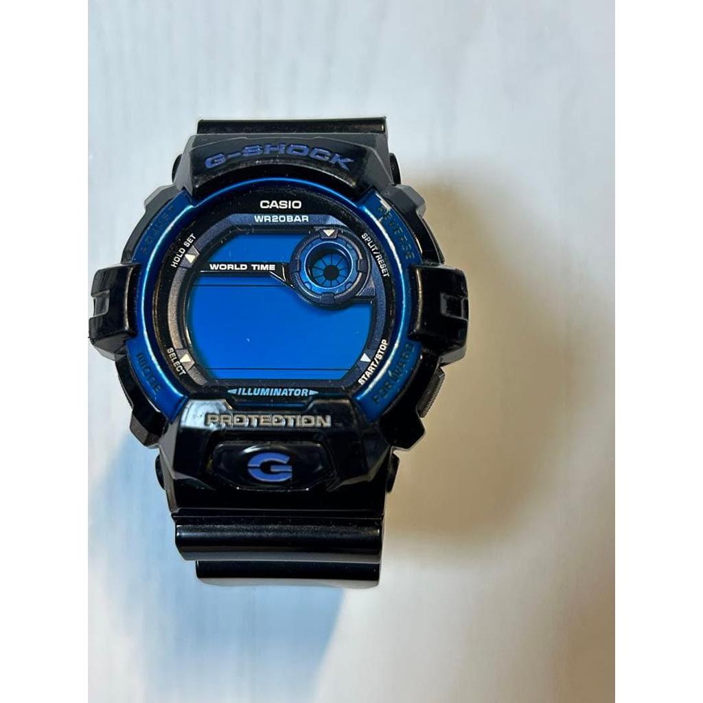 Used CASIO G-SHOCK Black Blue G8900A