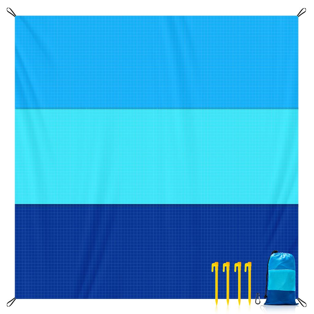 Oversized Lightweight Beach Blanket Sand Free Waterproof Picnic Mat for 2-8 Adults | Large Portable Outdoor Camping Travel Rug