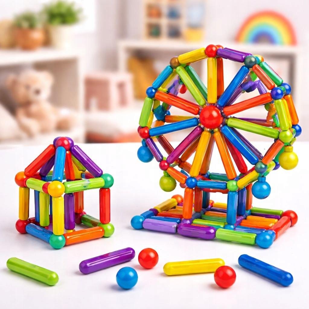 Magnetic Blocks 64-piece Educational Constructor STEM 3