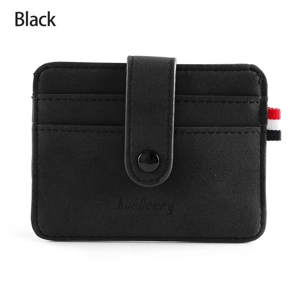 Men's PU Leather ID Credit Card Holder Wallet Coin Purse Fashion Women Business Slim Money Pocket Case Multi-card Card Holder