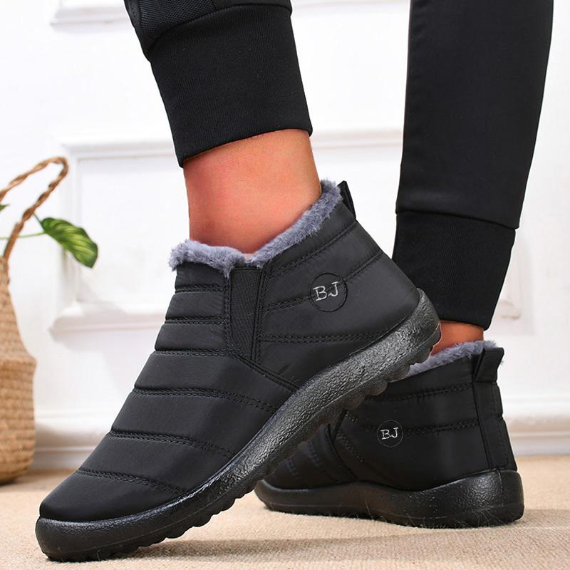 Snow Boots Woman Black Shoes Women Slip On Women Shoes Casual Unisex Waterproof Ankle Boots Fur Botas Mujer Winter Ladies Boots