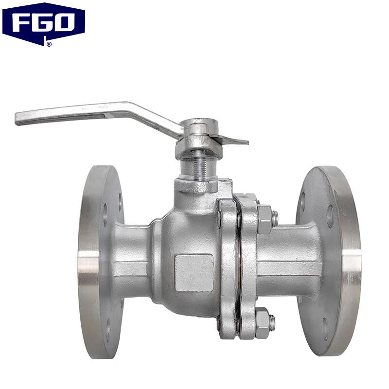 AOY Two-piece 304 Stainless Steel Flange Ball Valve