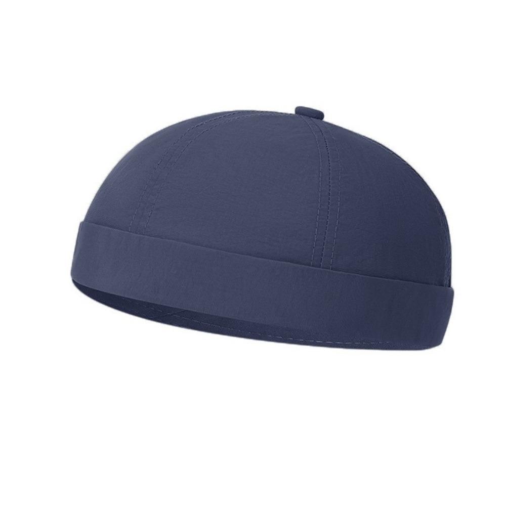 Breathable Men's Landlord Hat Brimless Summer Docker Cap Fashion Dome Melon Cap Unisex