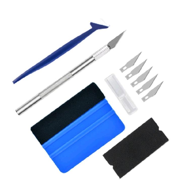 

Vehicle Wrap Tool Kit Automotive Scraper Cutter Cutter and Corner Squeegee Universal Car Wrapping Tool 1