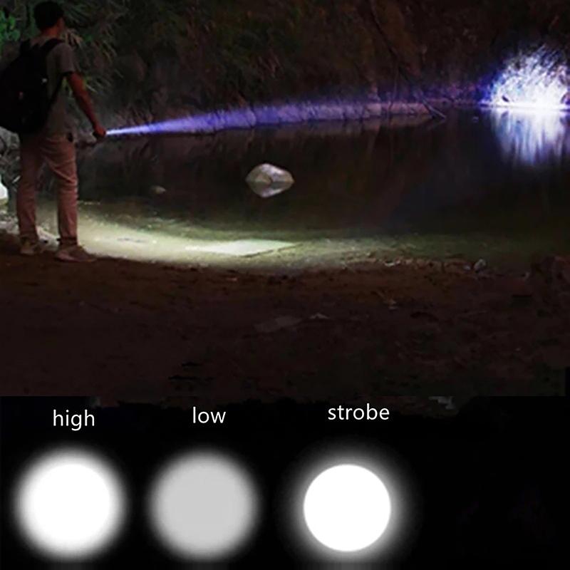Led Strong Light Flashlight Rechargeable Multi-Purpose Long-Distance Shooting Portable Super Bright Household Small Mini Portabl