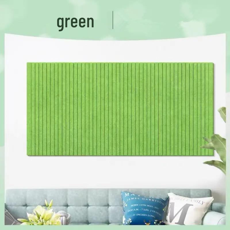Grooved Felt Wall Sticker Stripes - No-Drill Decorative Panel for Classroom & Living Room.