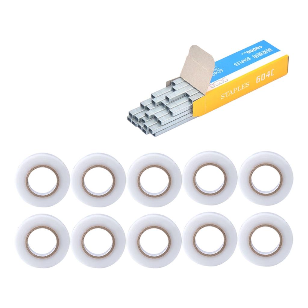 Plant Branch Tie Tape Hand Tying Binding Tools with1Box Staple Pin For Garden Tying Machine Vegetable