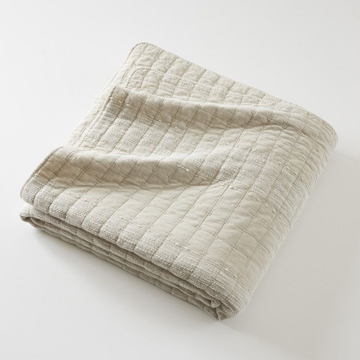 Bedspread 240 X 260 Cm "Zelie" Jacquard Cotton the Butterfly Effect - Sand - 240 X 260 Cm
