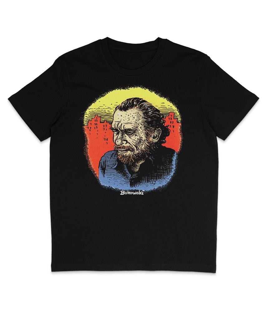 

Charles Bukowski - R. Crumb - 1998 - White Text - Organic T-Shirt 4XL