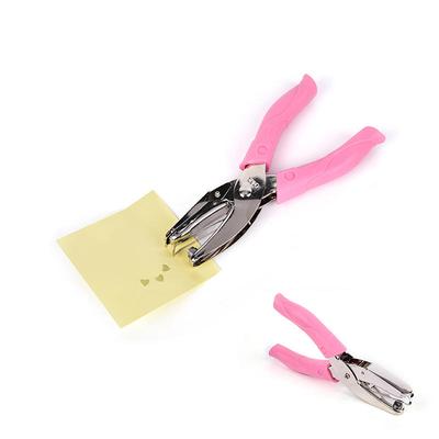 Single Hole Punch Paper Puncher with Pink Grip(Large Circle)