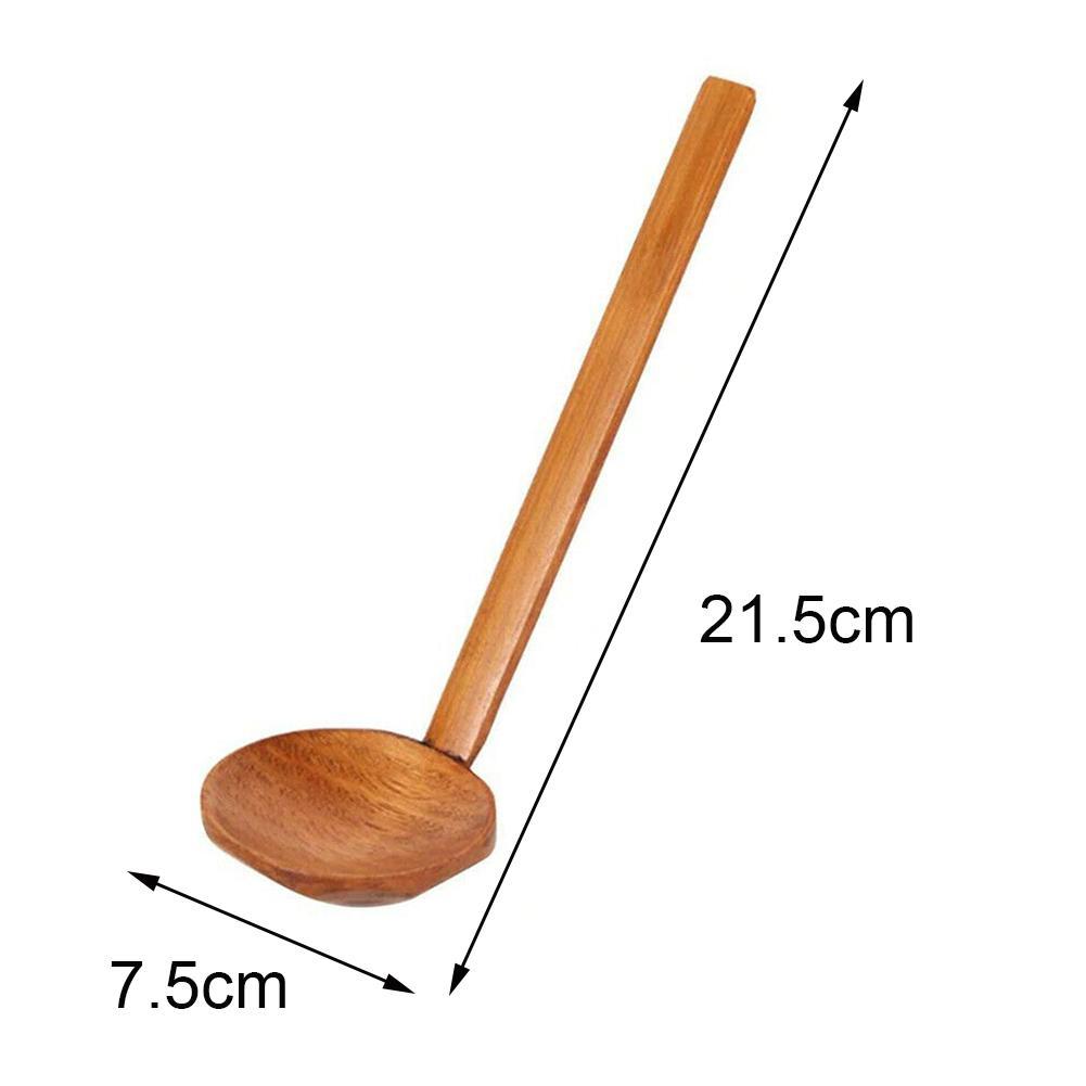Japanese Ramen Spoon Restaurant Nanmu Wooden Turtle Shell Spoon Hot Pot Spicy Spoon Household Tableware