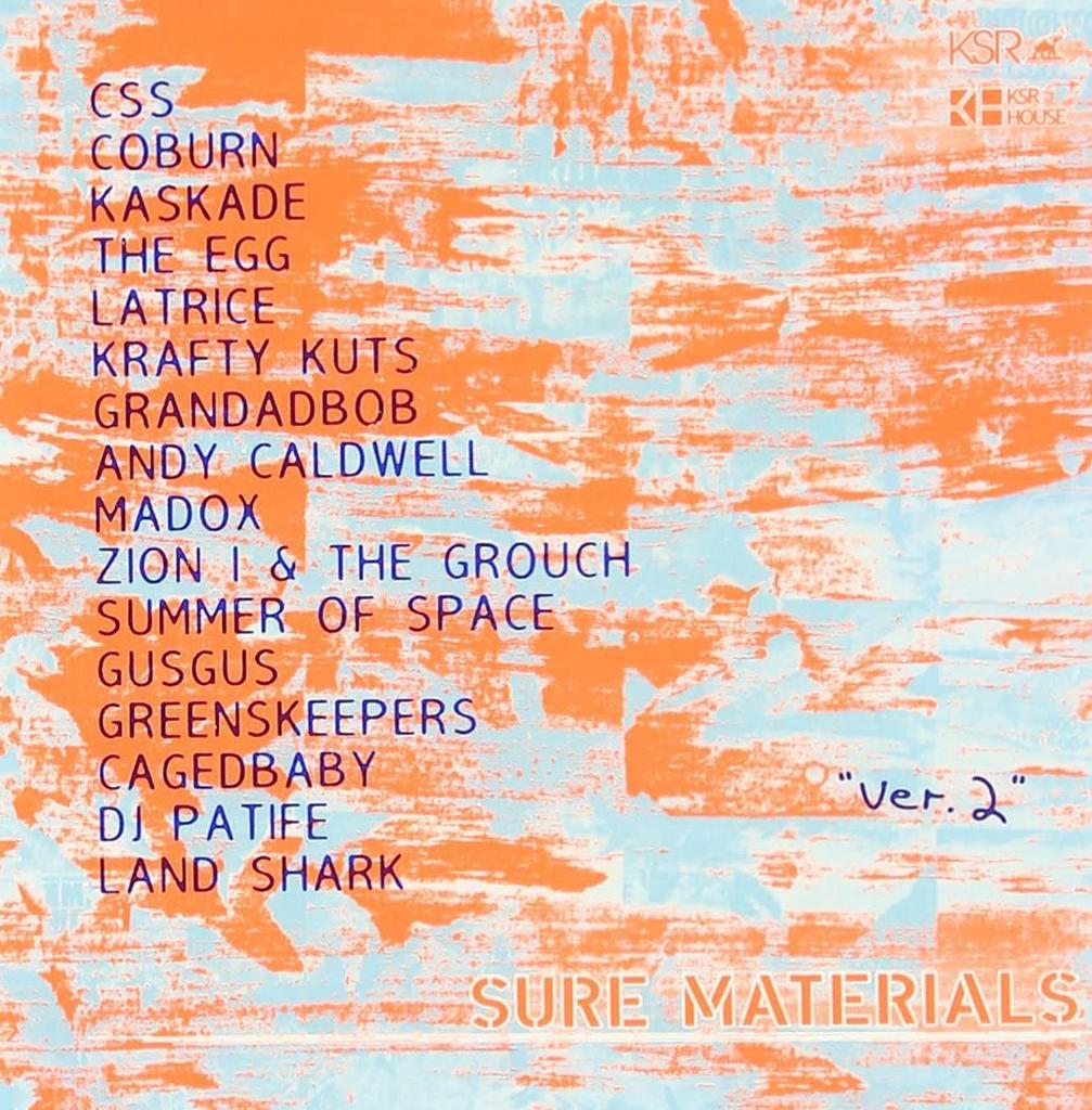 CD VARIOUS - Sure Materials(2) KCCD253 KSR Corp. 2006 Japan Dance & Electronica Used