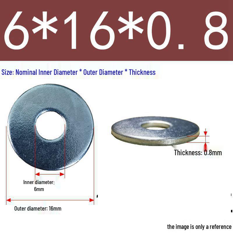 Galvanized Flat Metal Washer Spacer M3-M60