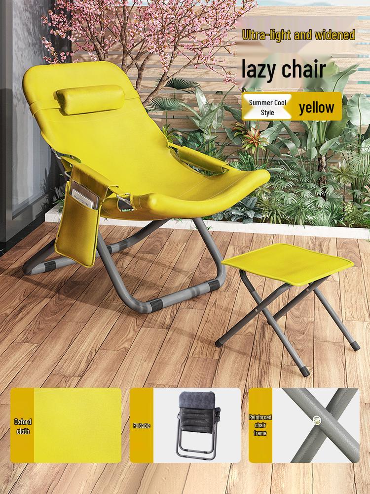 Portable Adjustable Three-Speed Reclining Chair for Home & Balcony