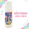 Terada Tera Stainless Steel One-Push Bottle 480ml [Chroma] 012-201