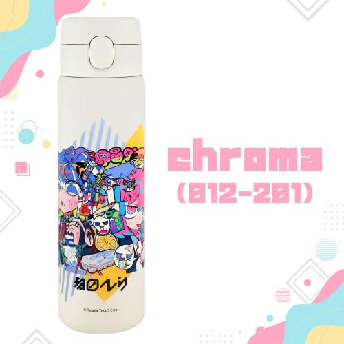 Terada Tera Stainless Steel One-Push Bottle 480ml [Chroma] 012-201