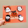 Halloween pumpkin ghost cartoon brooch couple cute metal badge cartoon ornament costume pendant