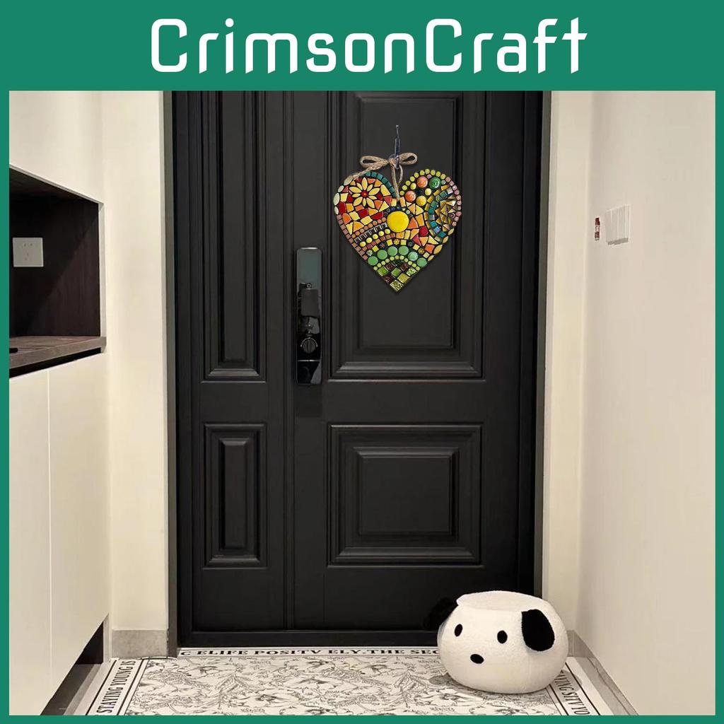 Lebhafter Harz Garten Herz Anhänger Buntes Waben Hängeornament zur Dekoration