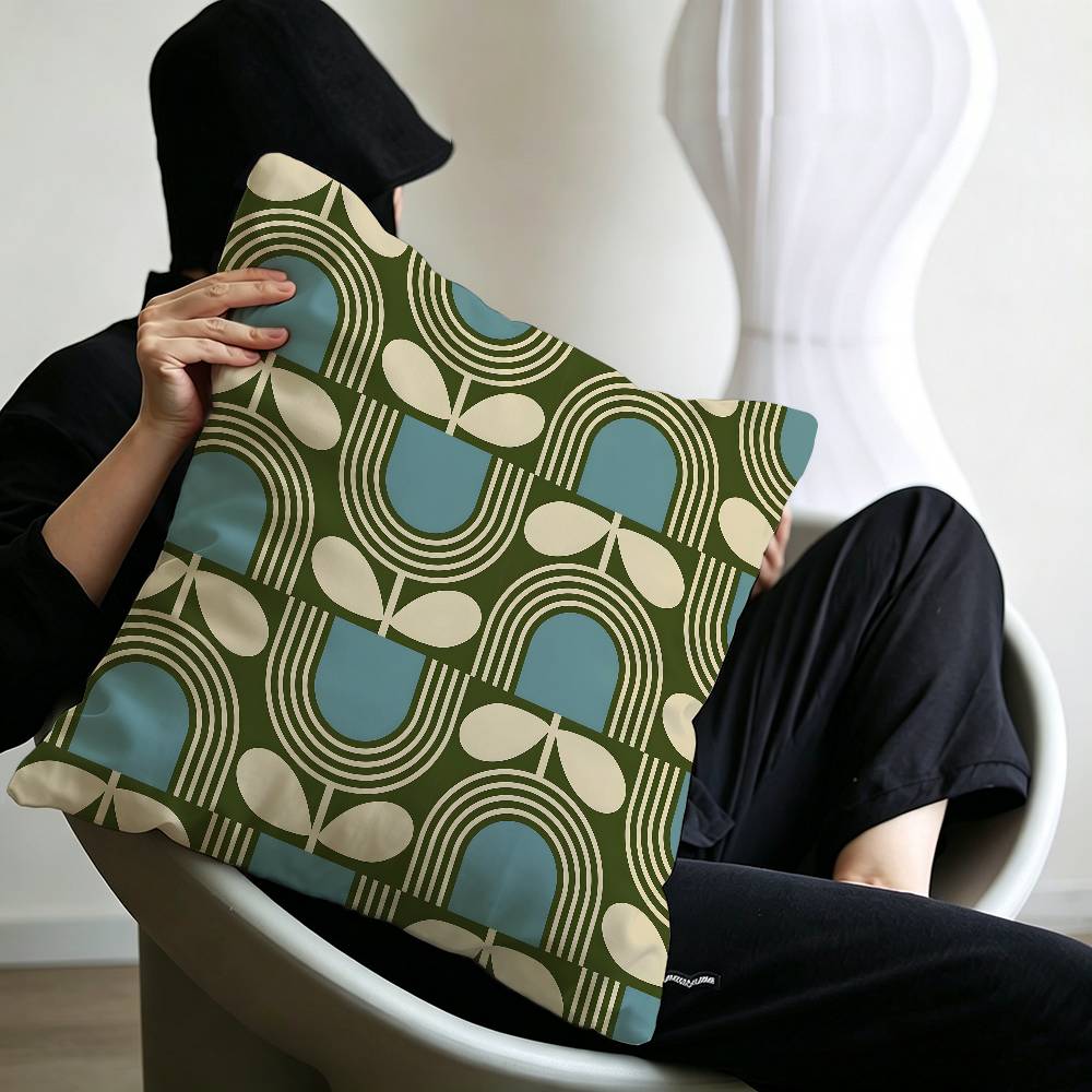 Art OOrla Kiely Flower Pillow Anime Pillow Sofa Bed Head Pillow Cover Cushion Cover x cm Fashion