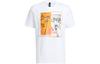 T Shirts Men's White Crew Neck Moderate Straight Fit HN0398