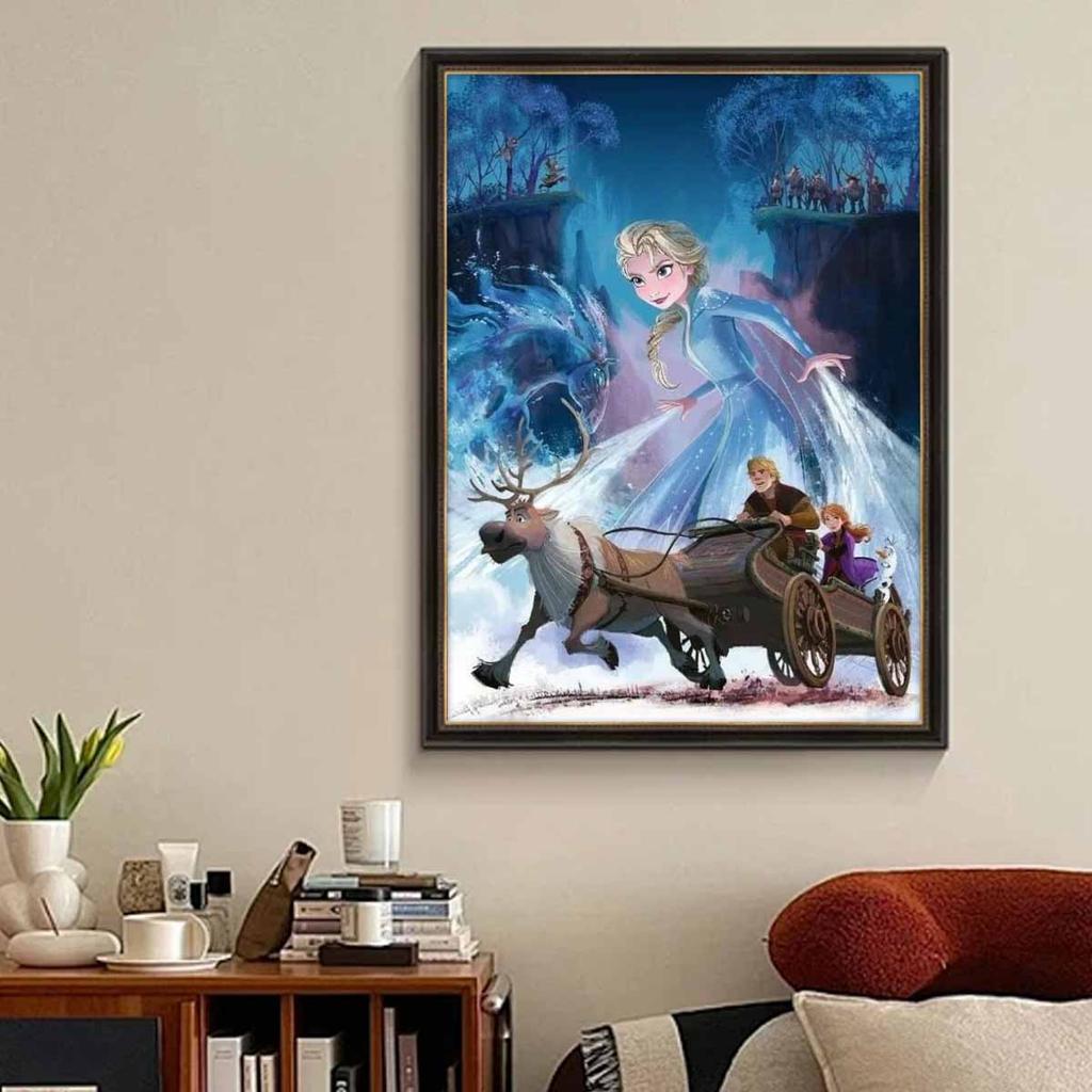 5D Diy Diamond Painting Olaf and Elk Full Drill Rhinestones Mosaic Embroidery Handmade Products Home Decor Gift