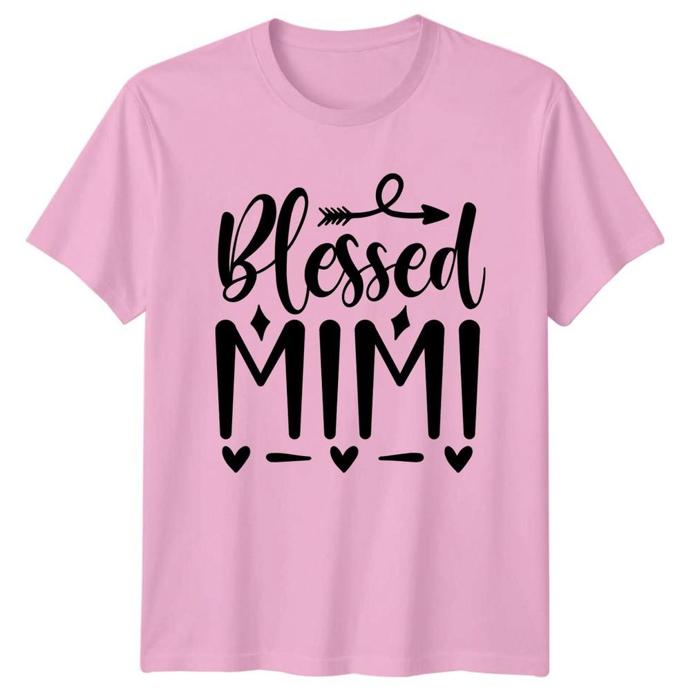 Blessed Mimi Unisexs TShirt Grandmother Family Grandparents Day Gift For Her