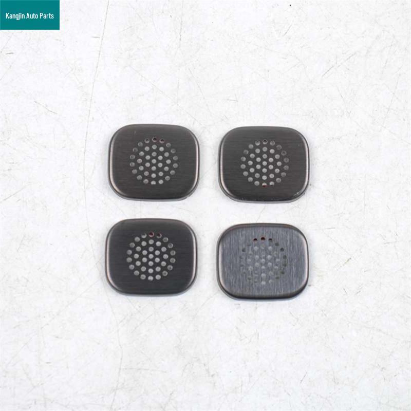 Black Titanium Stainless Steel Dustproof Speaker Cover for Front Pillar Air Vent - Fits 26 Nissan Altima Models
