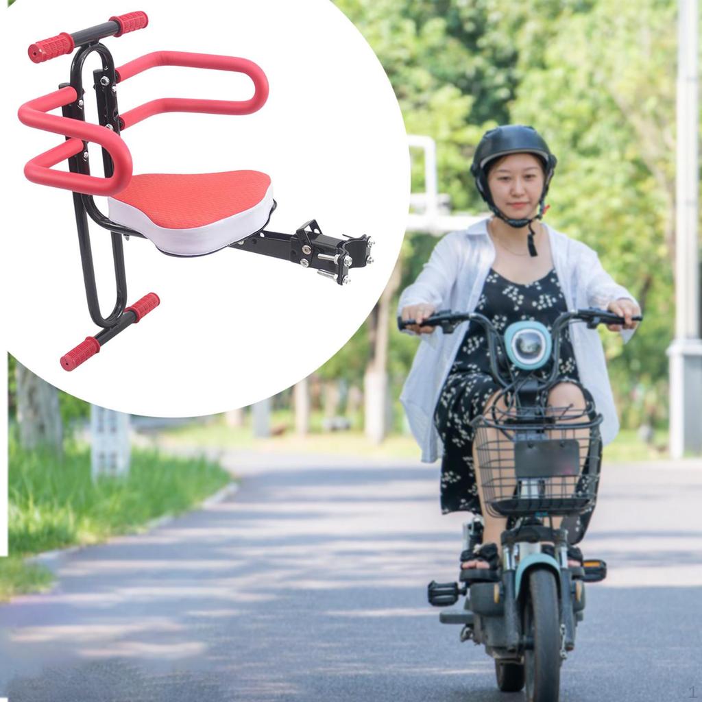 Fahrrad-Kindersitz, robust, tragbar, stabil, einfach zu installieren, Träger vorne montiert